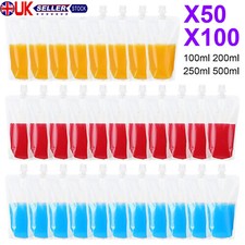 Stand Up 100-500ml Clear Bag