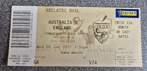 Used cricket ticket - used, **