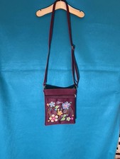 Embroidered Pattern Crossbody Bag.