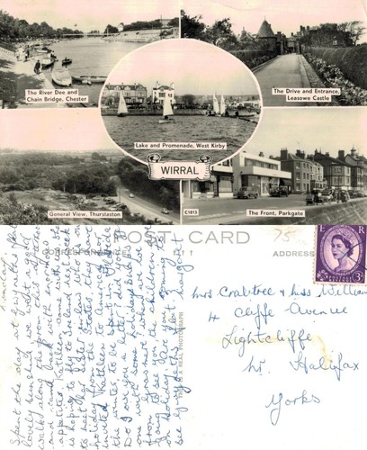 Vintage postcard wirral - postcard,