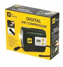 AA 12v Digital Car Tyre Inflator / Air Compressor With Gauge - PSI,BAR  & KPA.