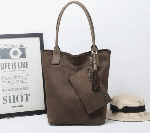 Vegan suede tote - vegan,