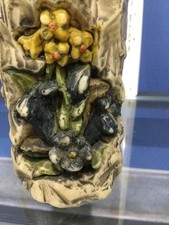 Carved candle  forget-me-not  flowers  for all dark winter occasions