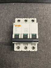 Merlin Gerin MCB 32 Amp Triple Pole 3 Phase Breaker Type C 32A C60HC332 25676