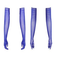 UK Women Shiny Mesh Gloves