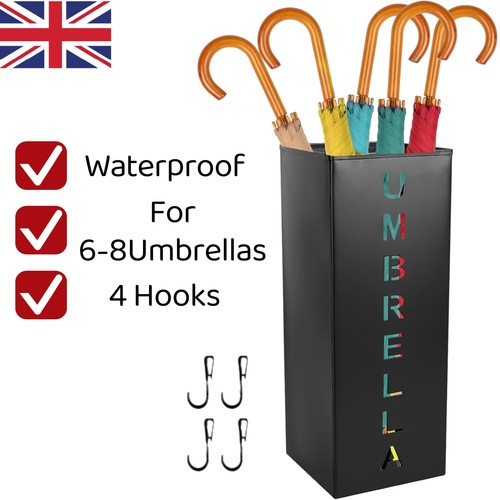 Square metal umbrella holder - metal,