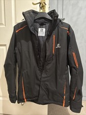 Salomon Advanced Skin Dry 10/K Size S Black Removable Hood Jacket Immaculate
