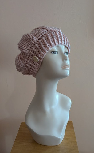 Hand crocheted beret - hand,