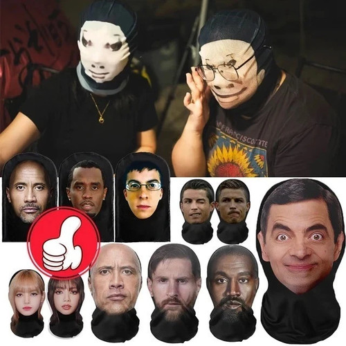 Realistic face mask cosplay - realistic, 3d