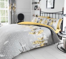 Duvet sets grey ochre yellow