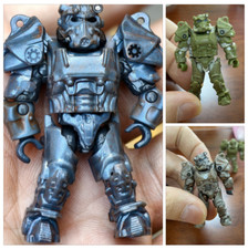 Mega Construx Bloks Halo Fallout Series Prower Armor Metallic Gray Green Figure