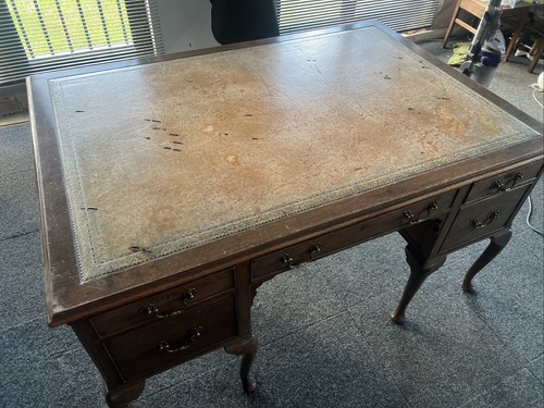 Vintage leather topped - leather,