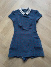 Blue/Red/White Patterned Skort Playsuit Zara Size 8