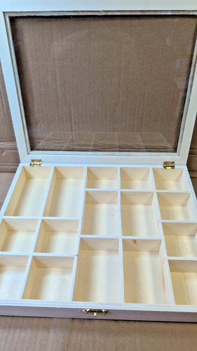 Wooden box display case - box,