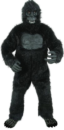 Deluxe gorilla costume with - costume,