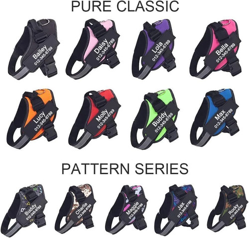 Personalized dog harness - harness, no