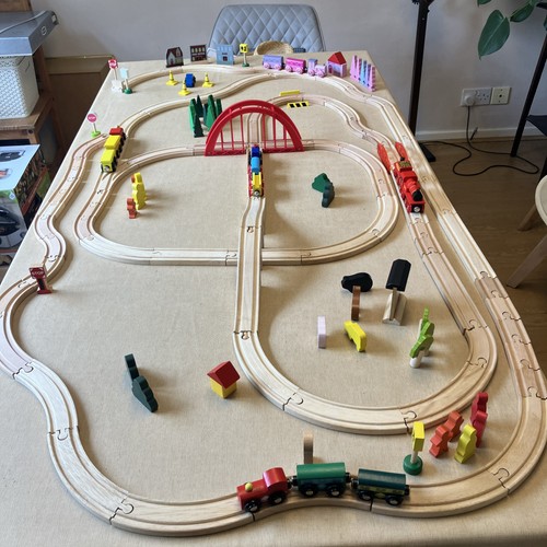 Wooden train track - train, set