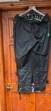 BARBOUR INTERNATIONAL Waxed Cotton Motorcycle Trousers 1990'S MEDIUM / LARGE