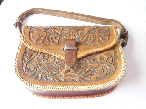 Real leather hand tooled - real,