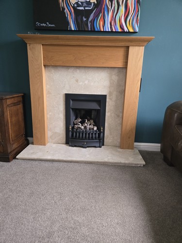 Oak fireplace surround - oak,