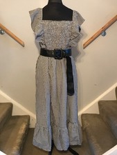 Stunning Rockabilly style black and white checked dress, BNWOT, size 18.