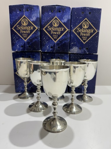 Vintage selangor pewter - x6,