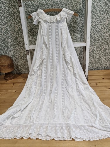 Antique christening gown - christening,