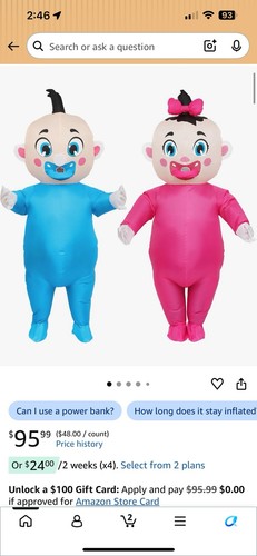 Pack giant inflatable baby - giant,