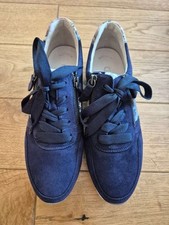 Gabor Lulea Navy Suede Casual Trainers size 4