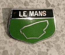 1960's Vintage Aviakit London LE MANS Race Track Motorcycle Enamel Pin Badge