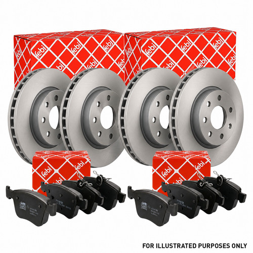 Febi front rear brake discs - &,