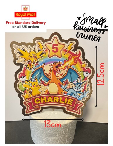 Personalised pokemon cake - personalised,