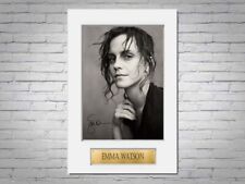 Emma Watson Printed Signed Autograph Photo Display Mount Gift