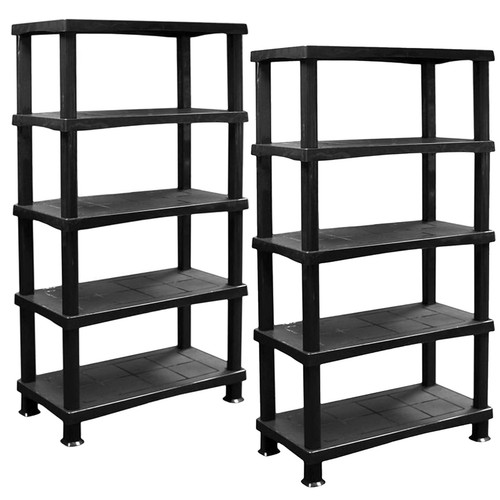 Tier plastic shelving - 2x,
