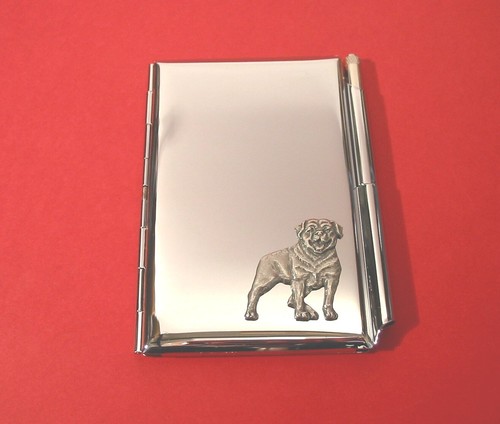 Rottweiler motif chrome - rottweiler, on