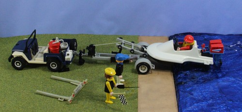 Playmobil 3198 set blue - playmobil, jeep