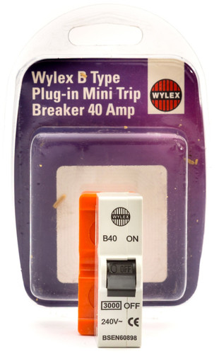 Wylex amp 40a b40 curve - 40,