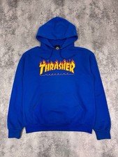 Thrasher Men Hoodie Blue Size