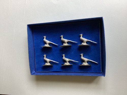 Set pheasant place card - set,