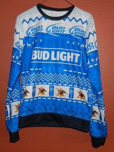 Bud light beer christmas ugly - light,