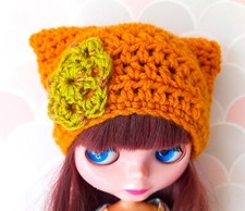 Autumn Halloween Colour Hat For Blythe Or Tangkou. SALE NOW ON 