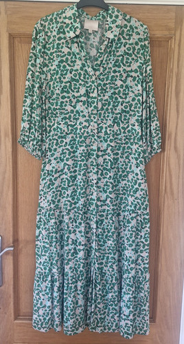 Feather bone green leopard - feather,