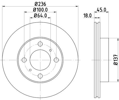 Mintex brake disc - mintex, set