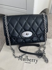 Mulberry darley / mulberry quilted black darley