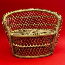 Vintage small wicker chair - small,