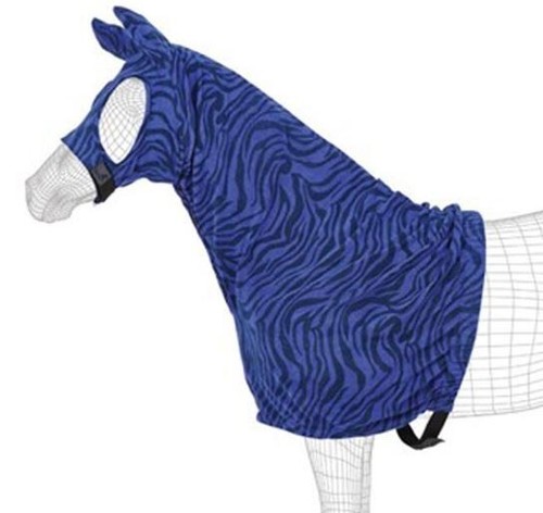 Horse fleece hood with - horse,
