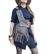 Handmade Fringe LEATHER BUM