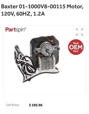 Hobart HP2 And Baxter PW2E Fan