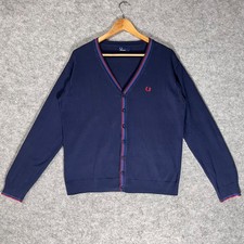 Fred Perry Mens Cardigan Navy