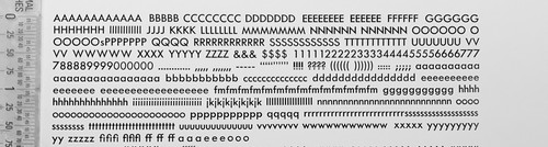 New letterpress type 12 - new,